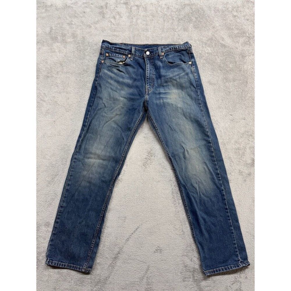 Levi's 505 Regular Fit Jeans Mens Blue Measured 36x31 Casual Denim
